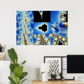Zoom03 Composiet 8 +Boxes blauw Poster (Thuiskantoor)