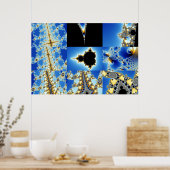 Zoom03 Composiet 8 +Boxes blauw Poster (Keuken)