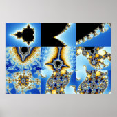 Zoom04 Composiet 8 +Boxes blauw Poster (Voorkant)