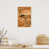 Zoom and Whack - Afrikaanse Savanne-actiecomic Poster (Keuken)