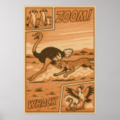 Zoom and Whack - Afrikaanse Savanne-actiecomic Poster (Voorkant)