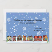 Zoom bijeenkomst kerstfoto Funny Holiday KAART (Achterkant)