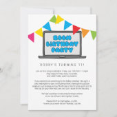 Zoom Birthday Party Invitation Kaart (Voorkant)