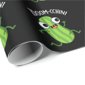 Zoom-chini Funny Zucchini Pun Dark BG Cadeaupapier (Rol Hoek)