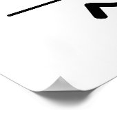 Zoom-chini Funny Zucchini Pun Poster (Hoek)