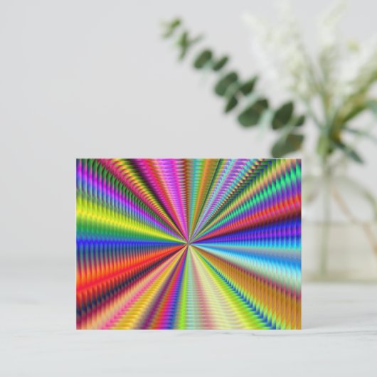 zoom in deze fractal briefkaart (Staand voorkant)