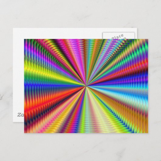 zoom in deze fractal briefkaart (Voorkant / Achterkant)