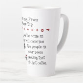 Zoom Meeting Wijn Tip Grappig Quote met Cat Latte Mok (Rechterhoek)