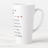 Zoom Meeting Wijn Tip Grappig Quote met Cat Latte Mok (Rechts)