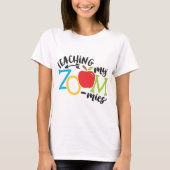 Zoom Onderwijs mijn dierentuinleraar Homeschool T-shirt (Voorkant)