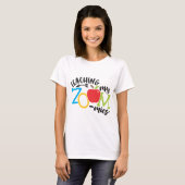 Zoom Onderwijs mijn dierentuinleraar Homeschool T-shirt (Voorkant volledig)