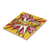 ZOOM Pret Retro Stripboek Pop Art Tegeltje (Zijkant)
