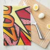 ZOOM Pret Retro Stripboek Pop Art Theedoek (Quarter Fold)