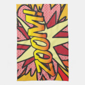 ZOOM Pret Retro Stripboek Pop Art Theedoek (Verticaal)