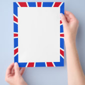 ZOOM! Rood wit en blauw Flyer (Hand)