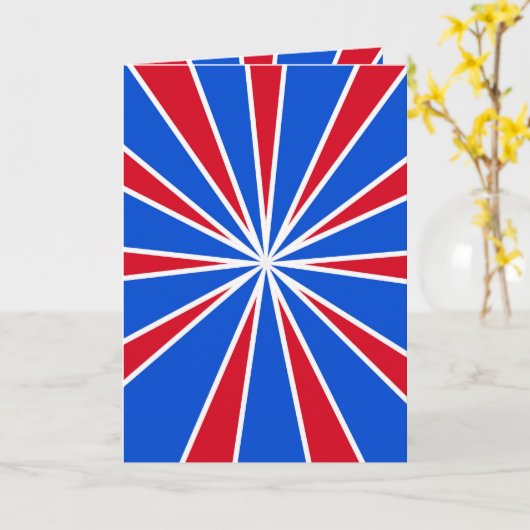 ZOOM! Rood wit en blauw Kaart (Gele Bloem)