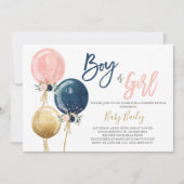 Zoom virtueel Geslacht onthullen partij Kaart (Voorkant)