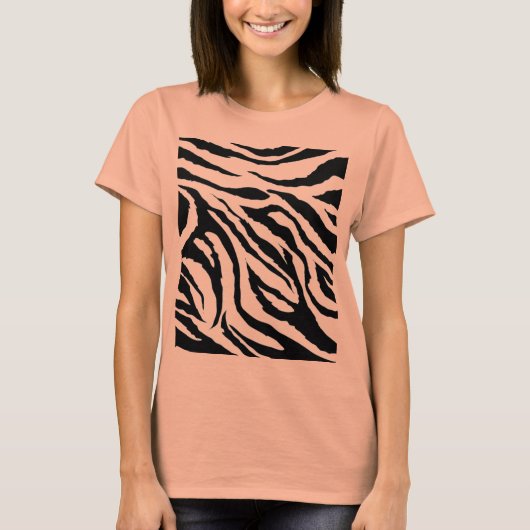zoom_zebra_afdruk t-shirt (Voorkant)