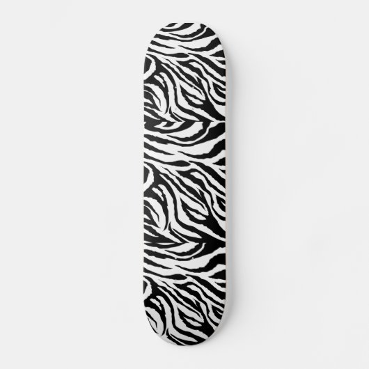 zoom_zebra_print, zoom_zebra_print, zoom_zebra_.. persoonlijk skateboard (Voorkant)