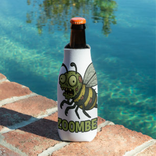 Zoombee - Grappig Zombie Bee Cartoon Design Flesjeskoeler