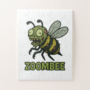 Zoombee - Grappig Zombie Bee Cartoon Design Legpuzzel