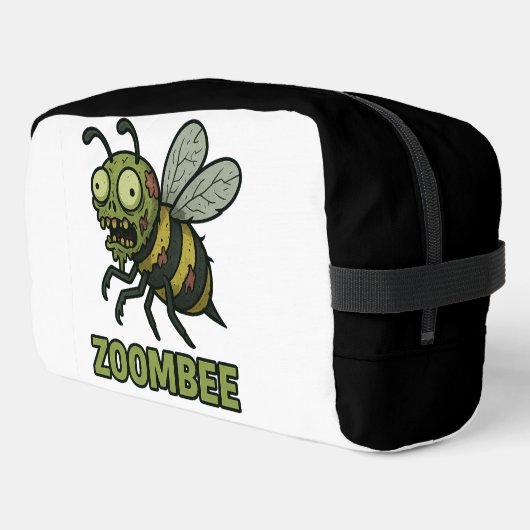 Zoombee - Grappig Zombie Bee Cartoon Design Toilettasje (Linkerhoek)