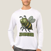 Zoombee - Grappig Zombie Bee Cartoon Design Tri-Blend Shirt (Voorkant volledig)