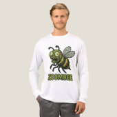 Zoombee - Grappig Zombie Bee Cartoon Design Tri-Blend Shirt (Voorkant)