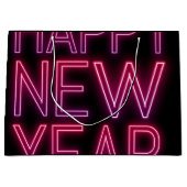 Zoomen in Paarse verloop nieuwjaar Groot Cadeauzakje (Voorkant)