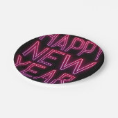 Zoomen in Paarse verloop nieuwjaar Papieren Bordje (Gekanteld)