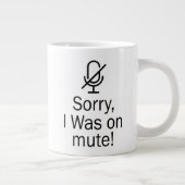 Zoomen/Teams Sorry dat ik op Dempen-videogesprek s Grote Koffiekop (Rechts)