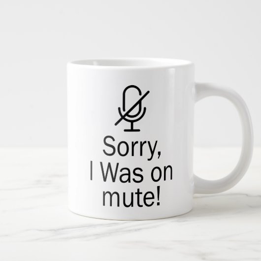 Zoomen/Teams Sorry dat ik op Dempen-videogesprek s Grote Koffiekop (Rechts)