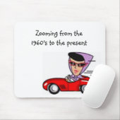 Zoomen uit de jaren zestig muismat (Met muis)