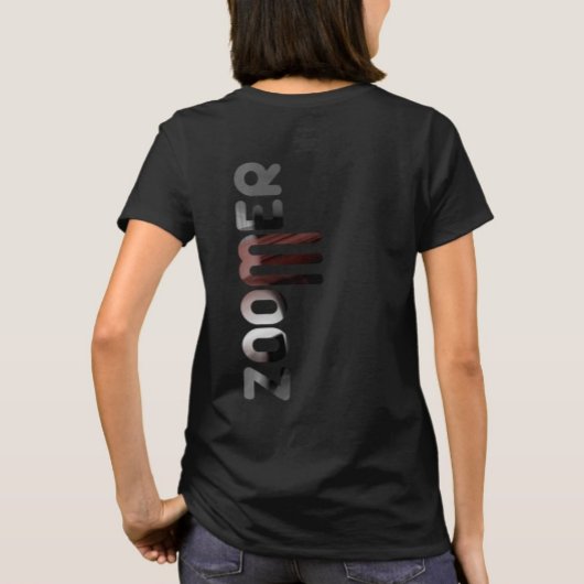 ZOOMER Achterdruk T-shirt Trend Abstract Poedery