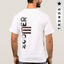 ZOOMER Achterdruk T-shirt Trend Abstract Poedery