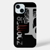 ZOOMER iPhone-hoesjes Trend Abstract Zwart Poedery Case-Mate iPhone Case (Achterkant)