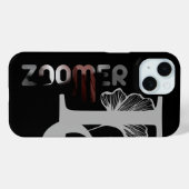 ZOOMER iPhone-hoesjes Trend Abstract Zwart Poedery Case-Mate iPhone Case (Achterkant (horizontaal))