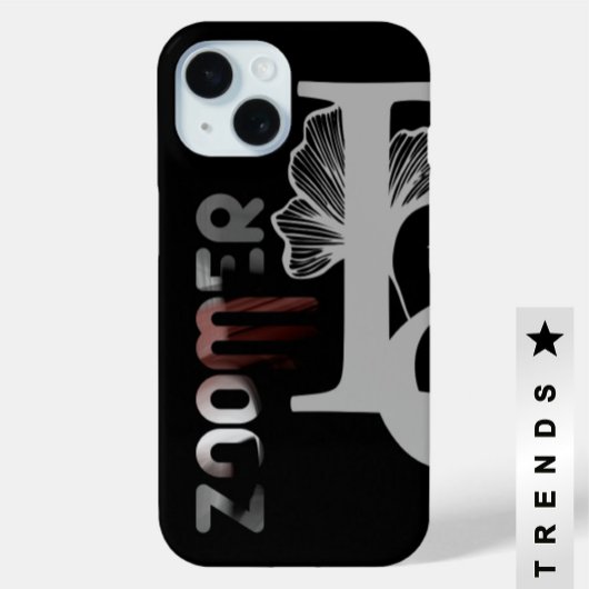 ZOOMER iPhone-hoesjes Trend Abstract Zwart Poedery Case-Mate iPhone Case