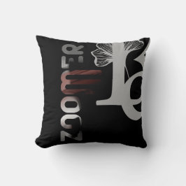ZOOMER Kussen Abstract Interieur Decor Zwart Poede