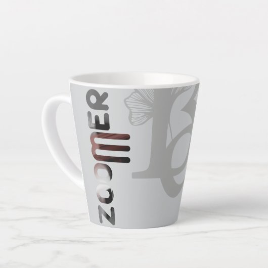 ZOOMER Latte Mok Abstracte Trend Interieurinrichti (Linkerhoek)