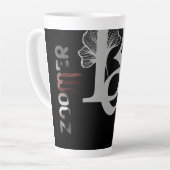 ZOOMER Latte Mok Abstracte Trend Interieurinrichti (Linkerhoek)