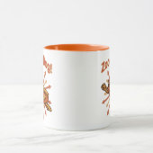 Zoomie Dog Flying Hot Dog Cartoon – Leuke retro Mok (Midden)