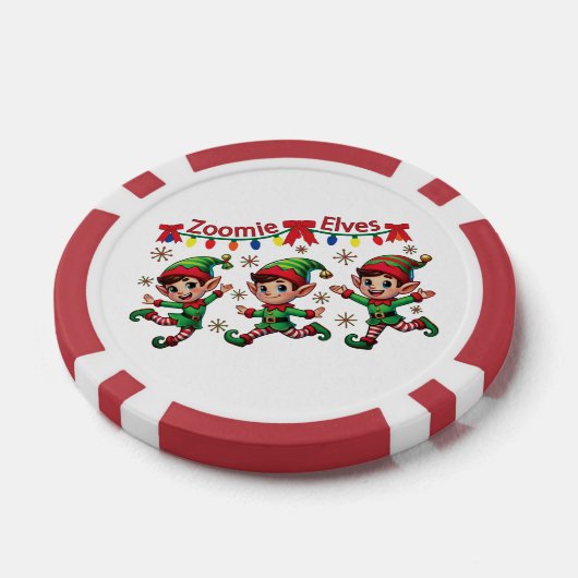 Zoomie Elves Christmas Poker Chips (Enkel)