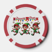 Zoomie Elves Christmas Poker Chips (Achterkant)