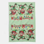 Zoomie Elves Christmas Theedoek (Verticaal)