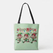 Zoomie Elves Christmas Tote Bag (Achterkant)