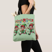 Zoomie Elves Christmas Tote Bag (Dichtbij)