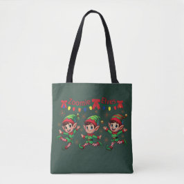 Zoomie Elves Christmas Tote Bag