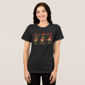 Zoomie Elves Christmas Tri-Blend Shirt (Voorkant volledig)