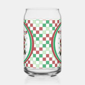 Zoomie Kerstman Kerstmis Blikvorm Glas (Links)